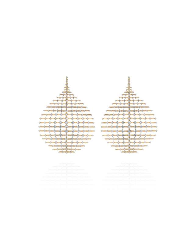 Brilliant 18k Diamond Disco Earrings